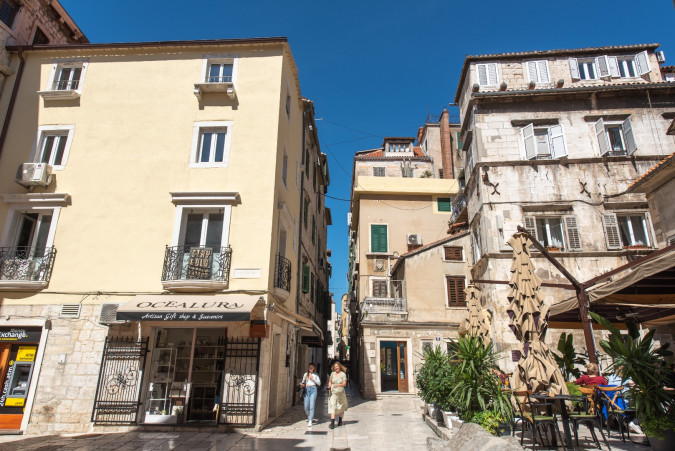 Exterior and surroundings, Dolce Vita Apartments in Diocletian's Palace, Split, Dalmatia, Croatia Split