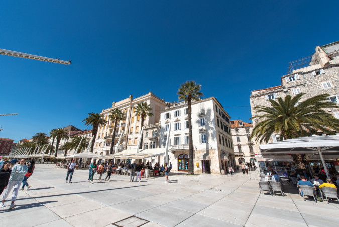 Exterior and surroundings, Dolce Vita Apartments in Diocletian's Palace, Split, Dalmatia, Croatia Split