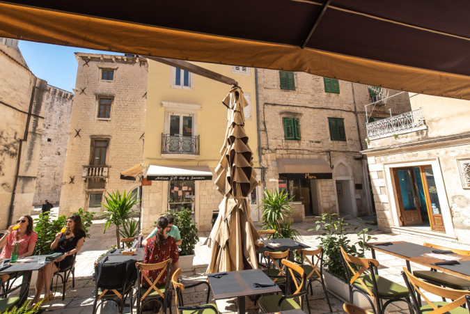 Exterior and surroundings, Dolce Vita Apartments in Diocletian's Palace, Split, Dalmatia, Croatia Split